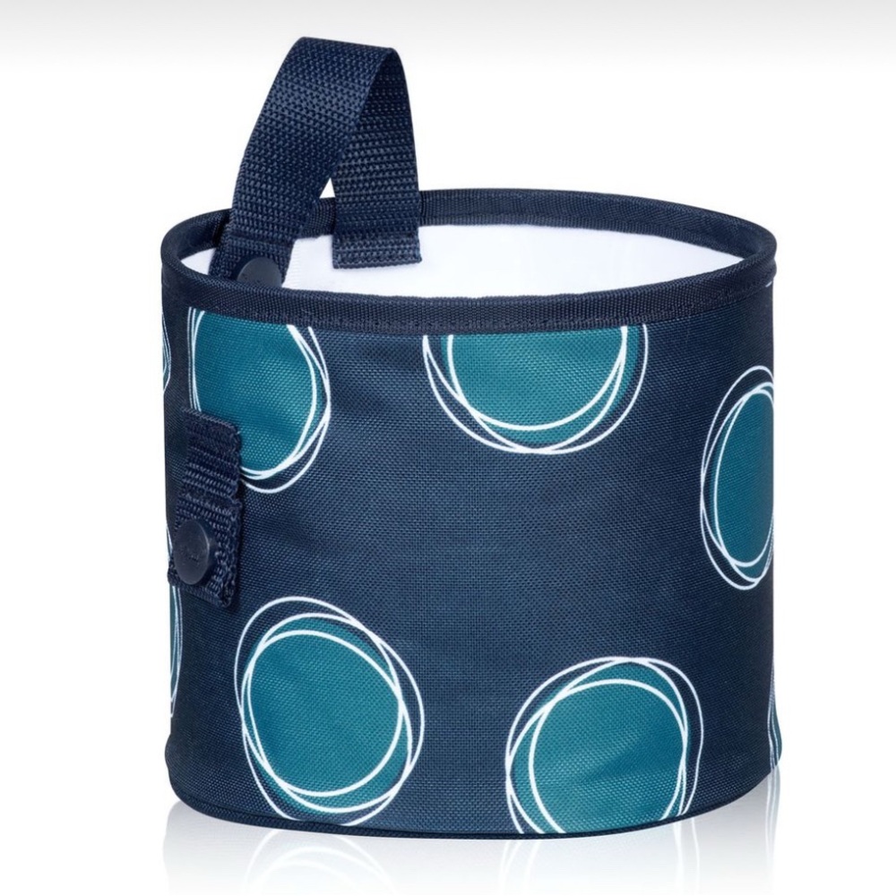 Thirty-One Navy and Teal Oh Snap It Bin